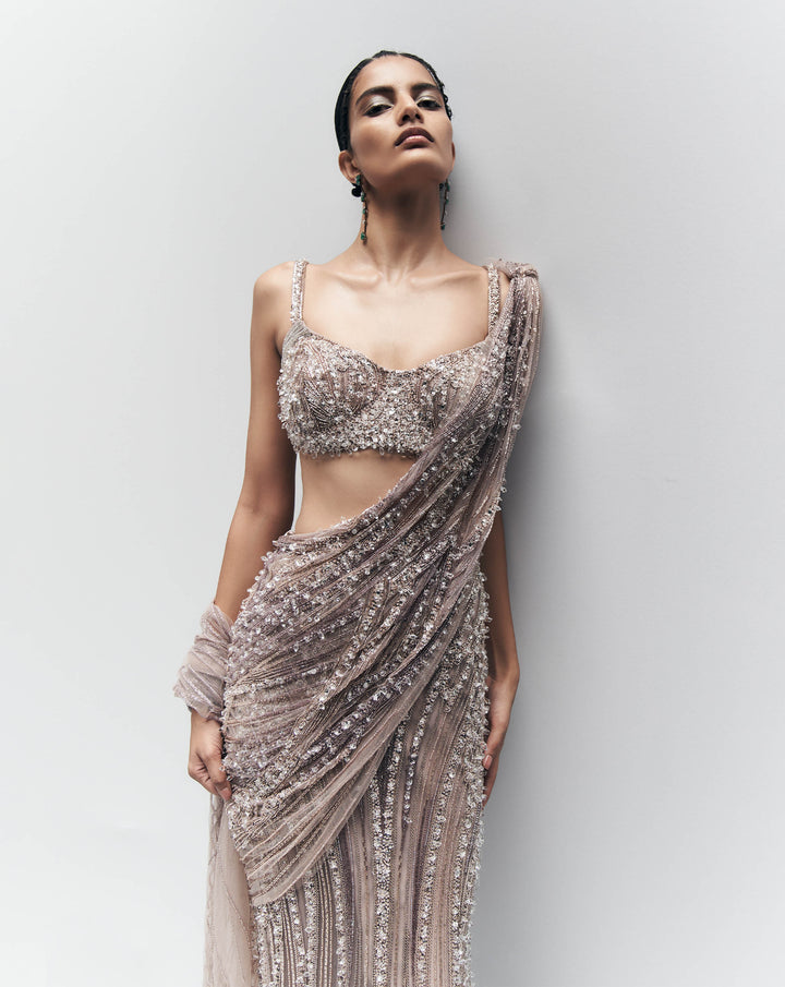 Anatomical Crystal Line Saree