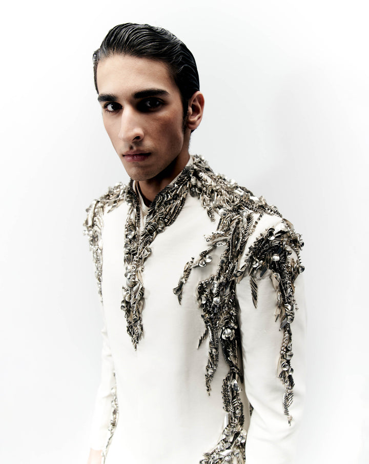 Anatomical Metal Long Jacket