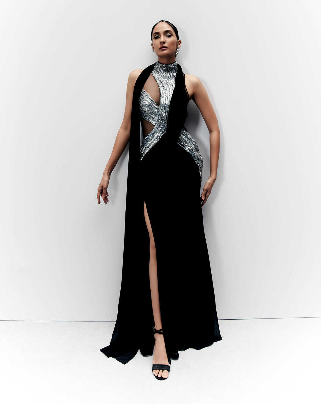 Refraction Saree Gown