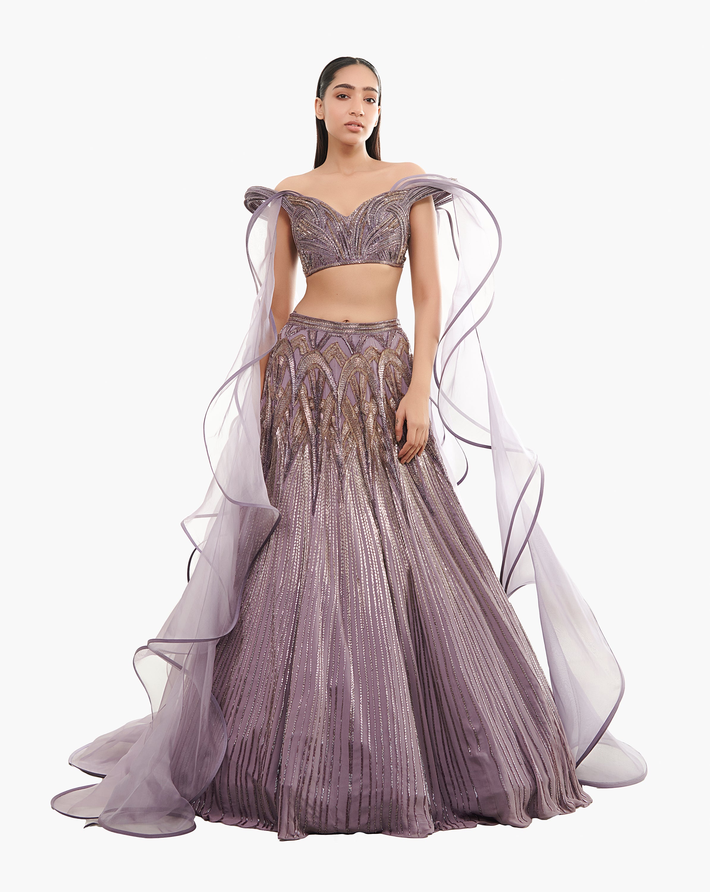The Ether Sculpted Lehenga