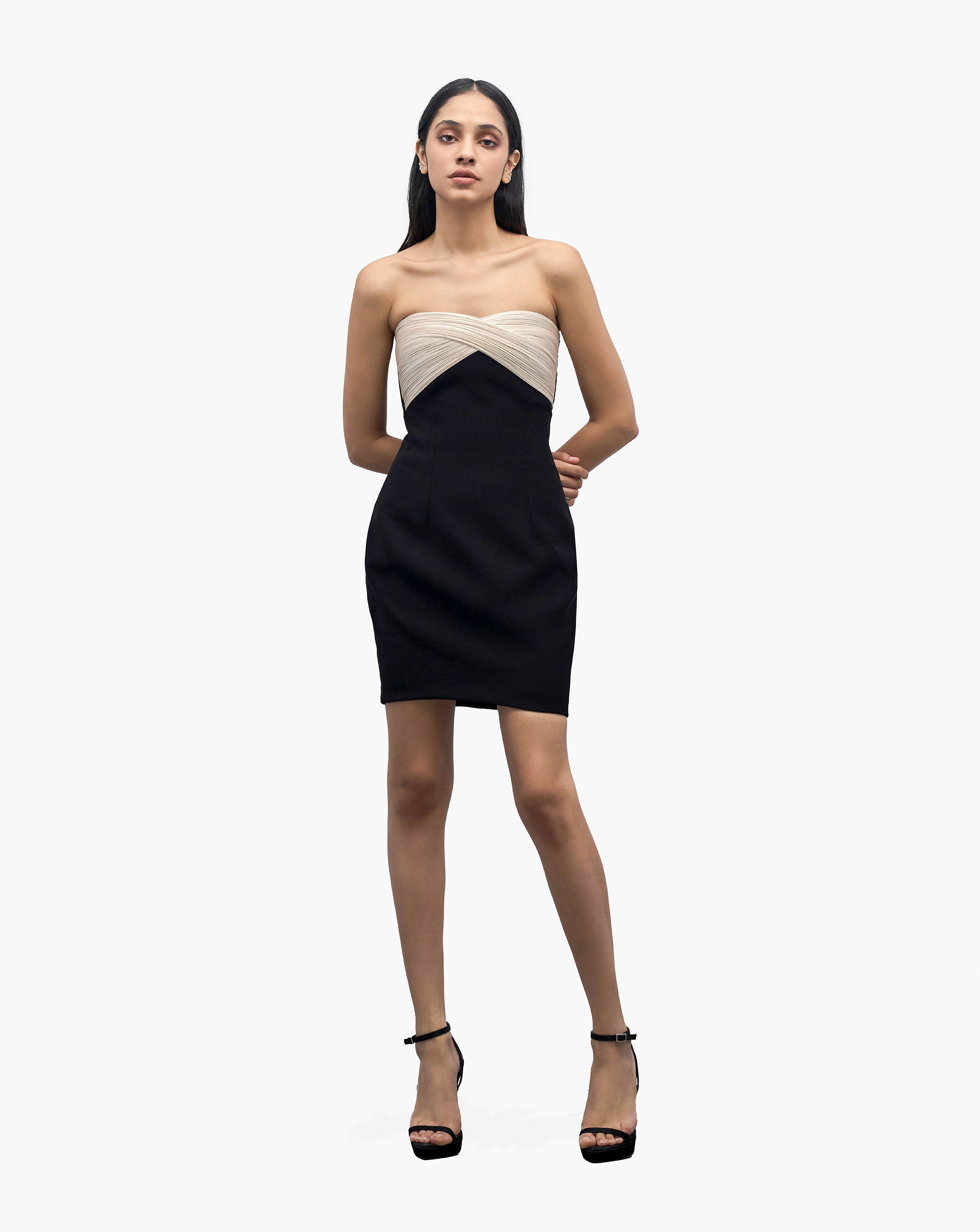 The Monochromatic Armor Short Dress