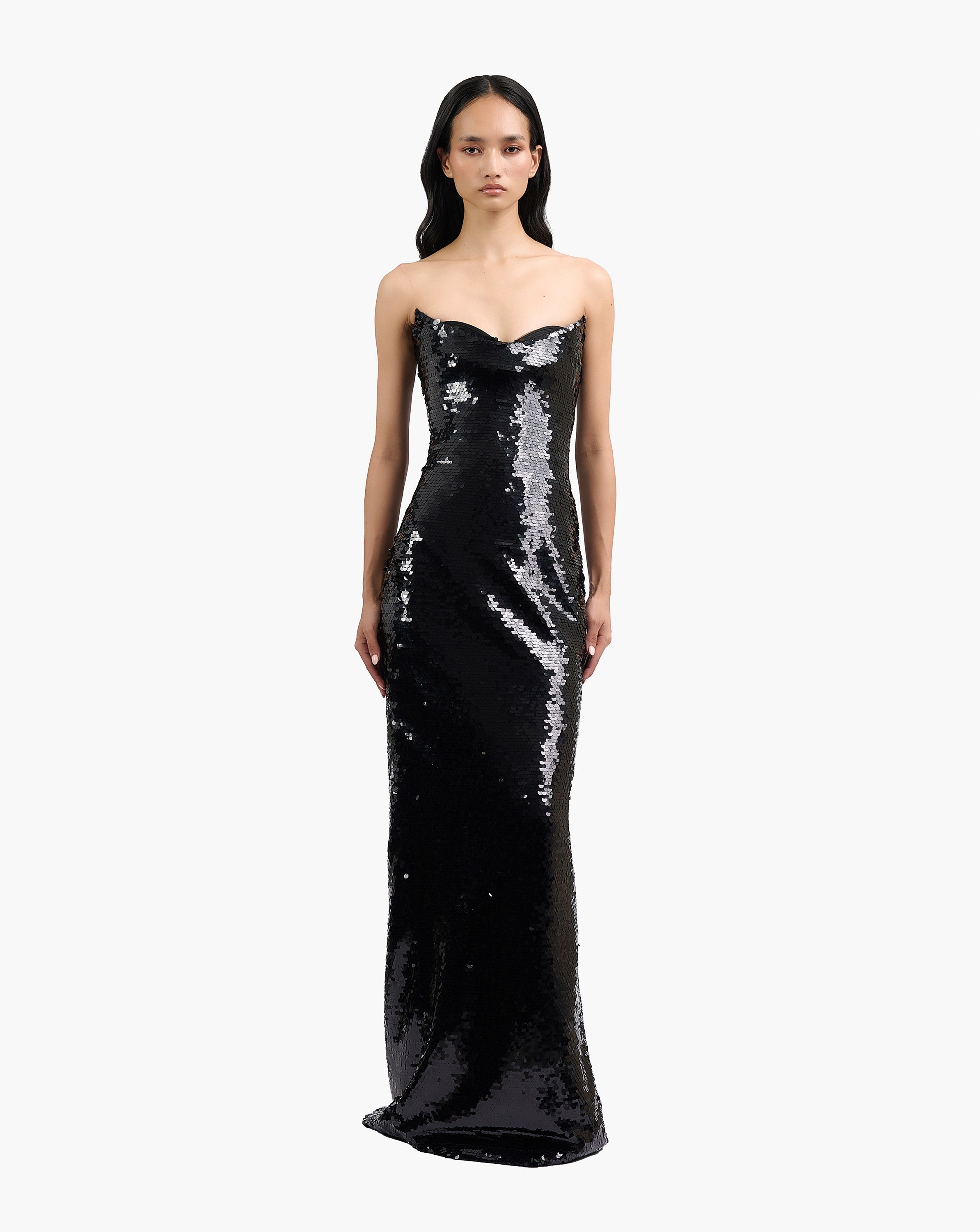 The Sequin Column Gown
