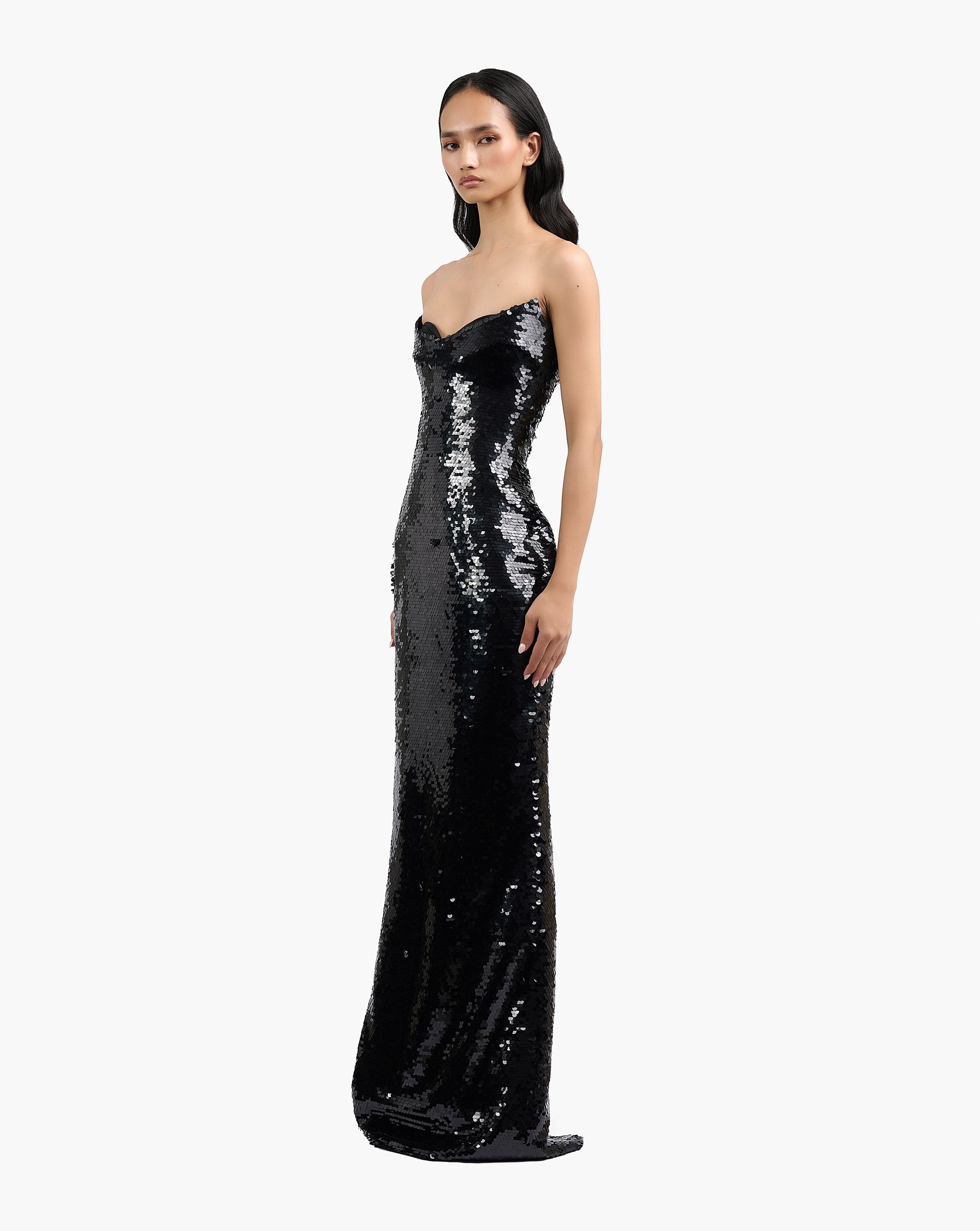 The Sequin Column Gown