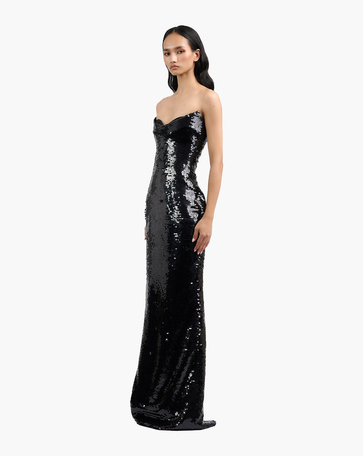 The Sequin Column Gown