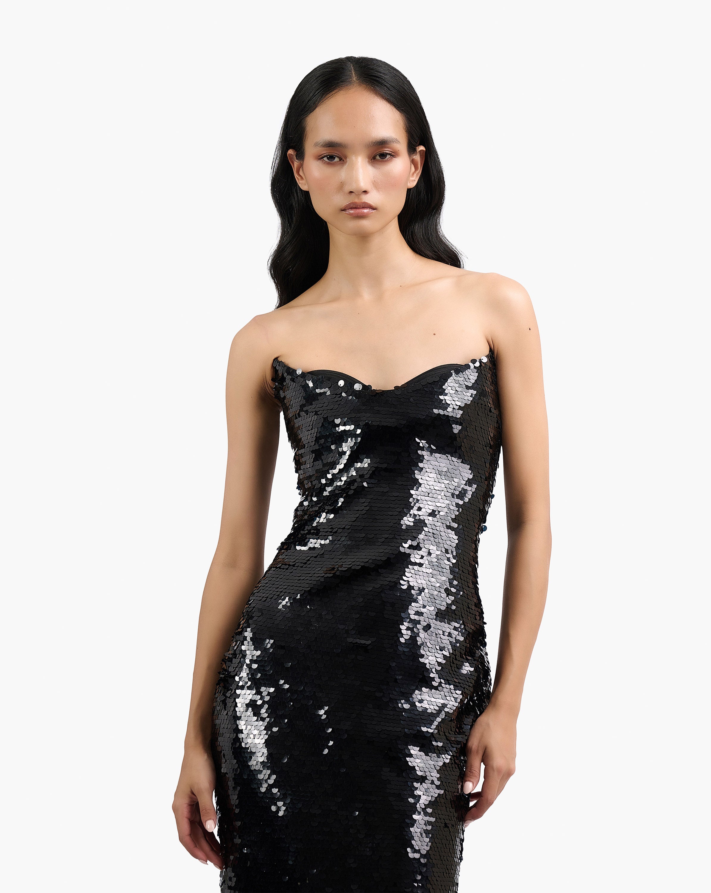 The Sequin Column Gown