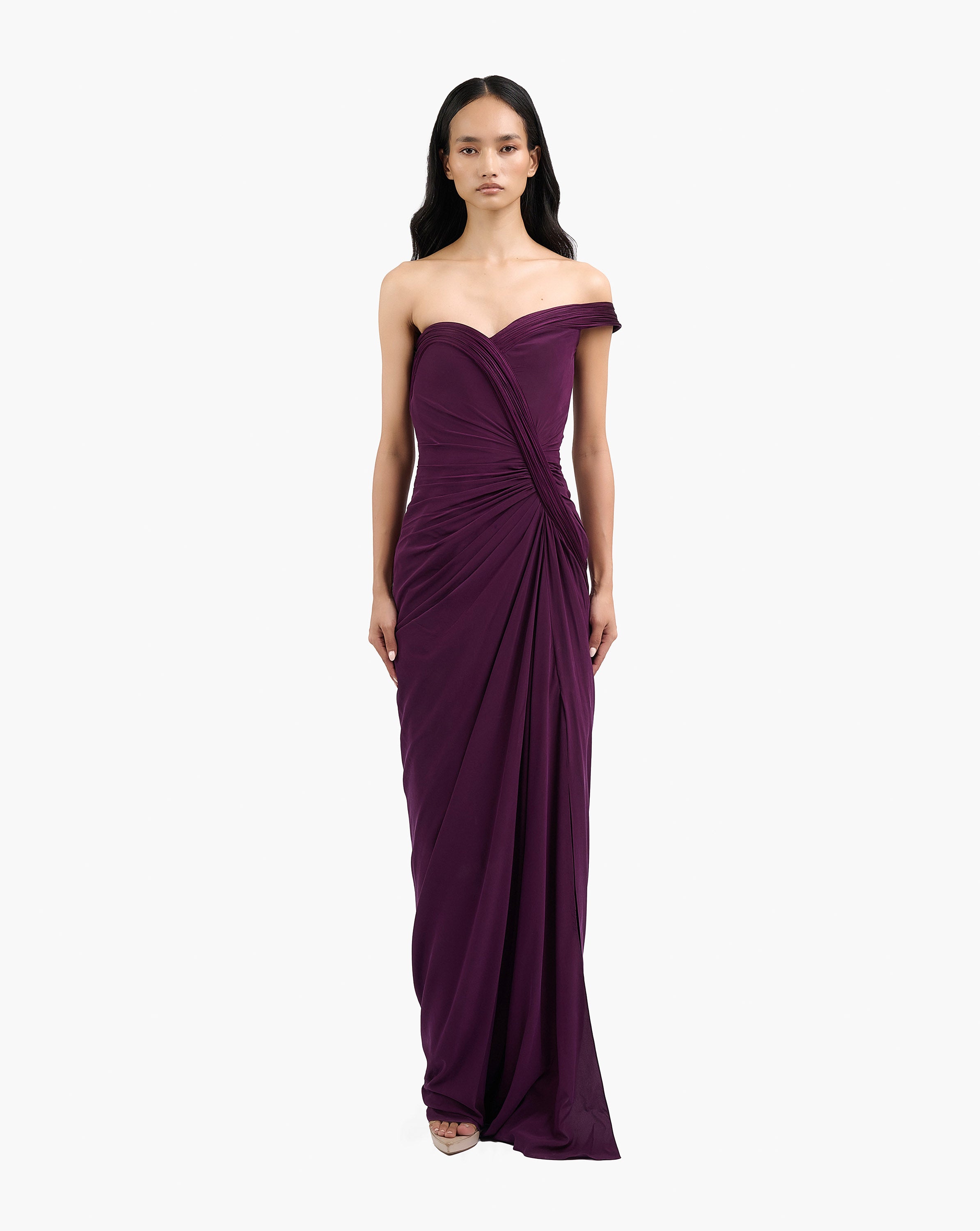 The Sculpted Athena Gown