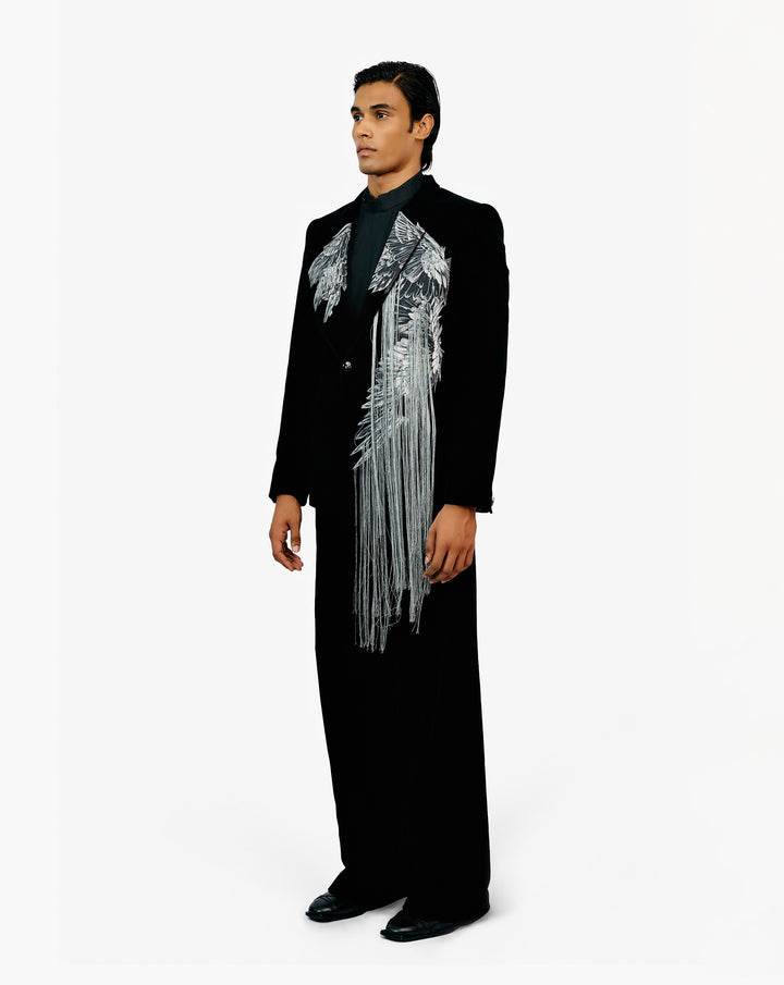 Applique Fringe Tuxedo