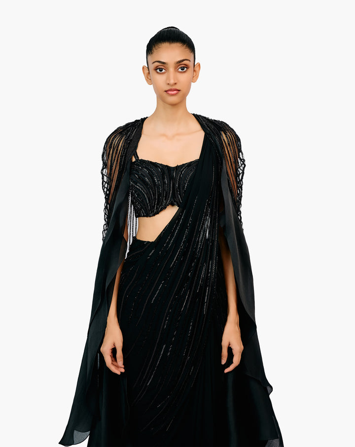 The Lunaris  Saree Gown