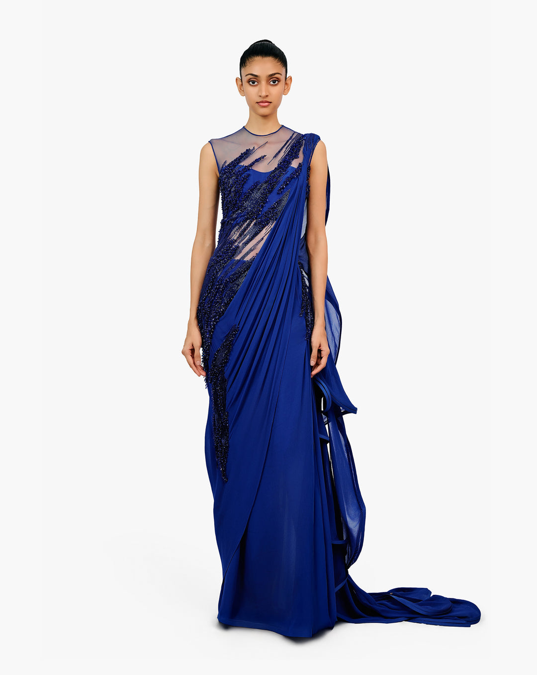 The Atherion Ruffle Saree Gown