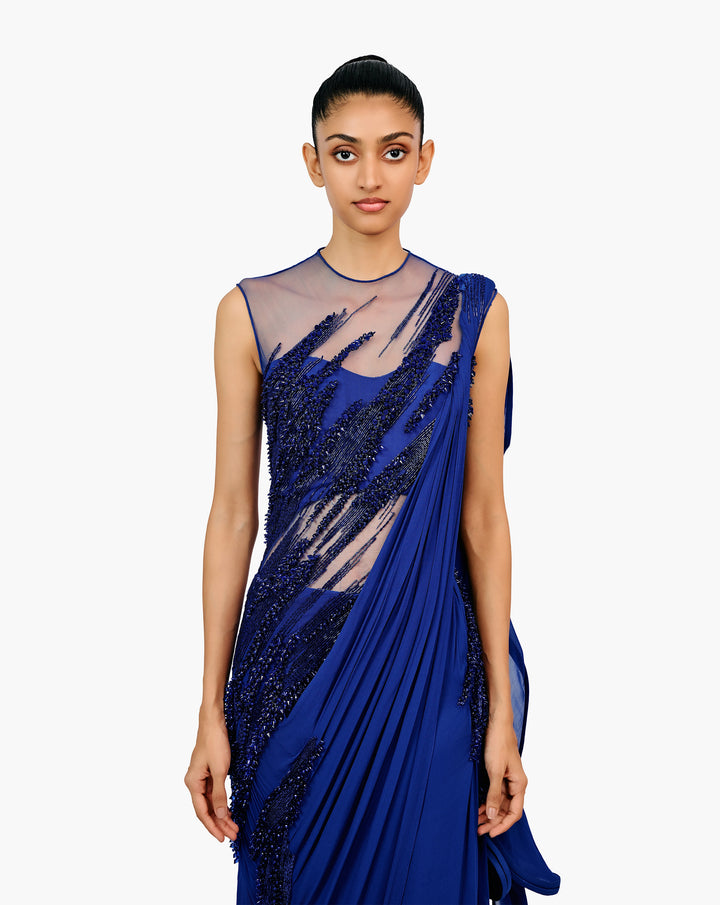 The Atherion Ruffle Saree Gown