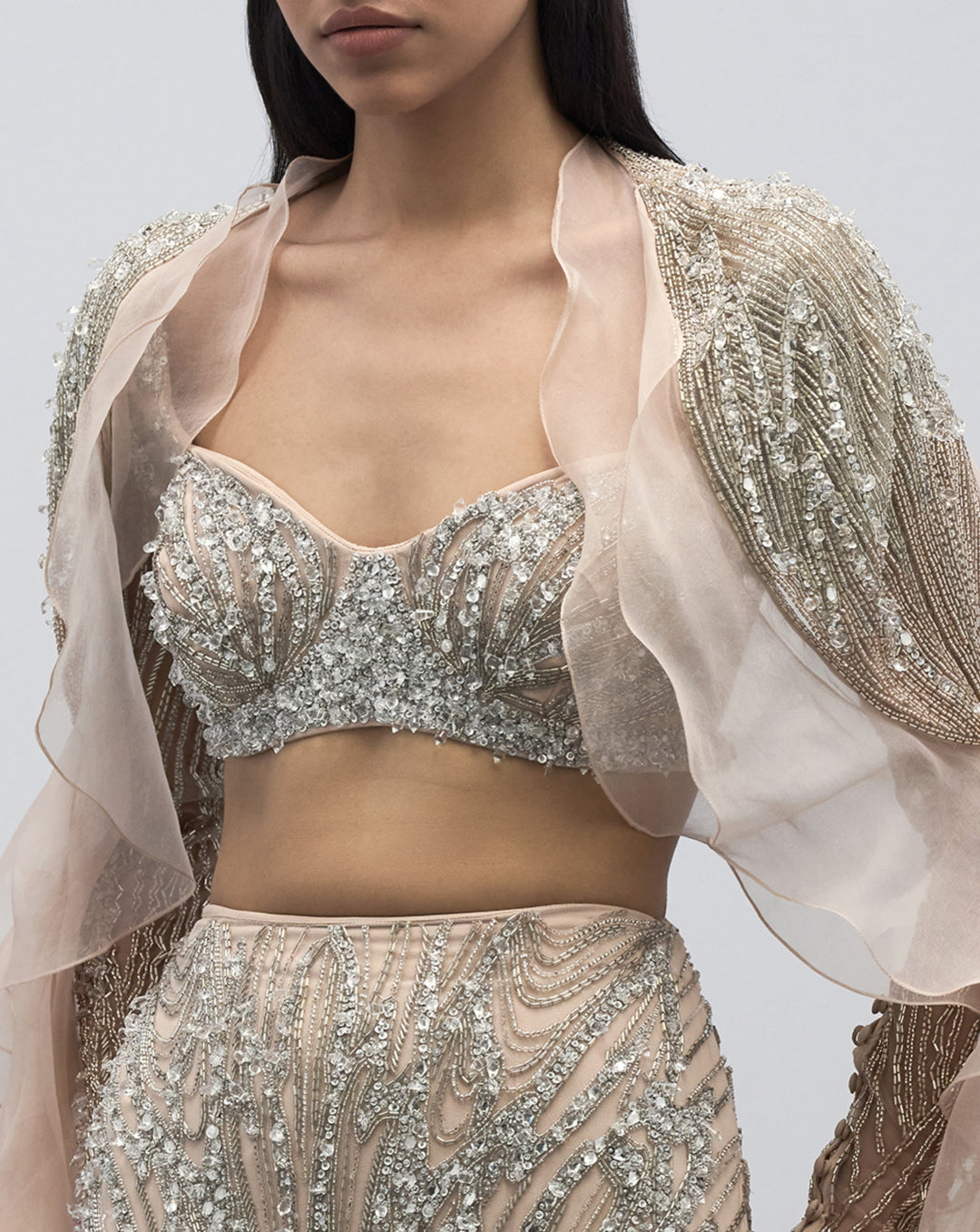 Crystal Erosion Lehenga