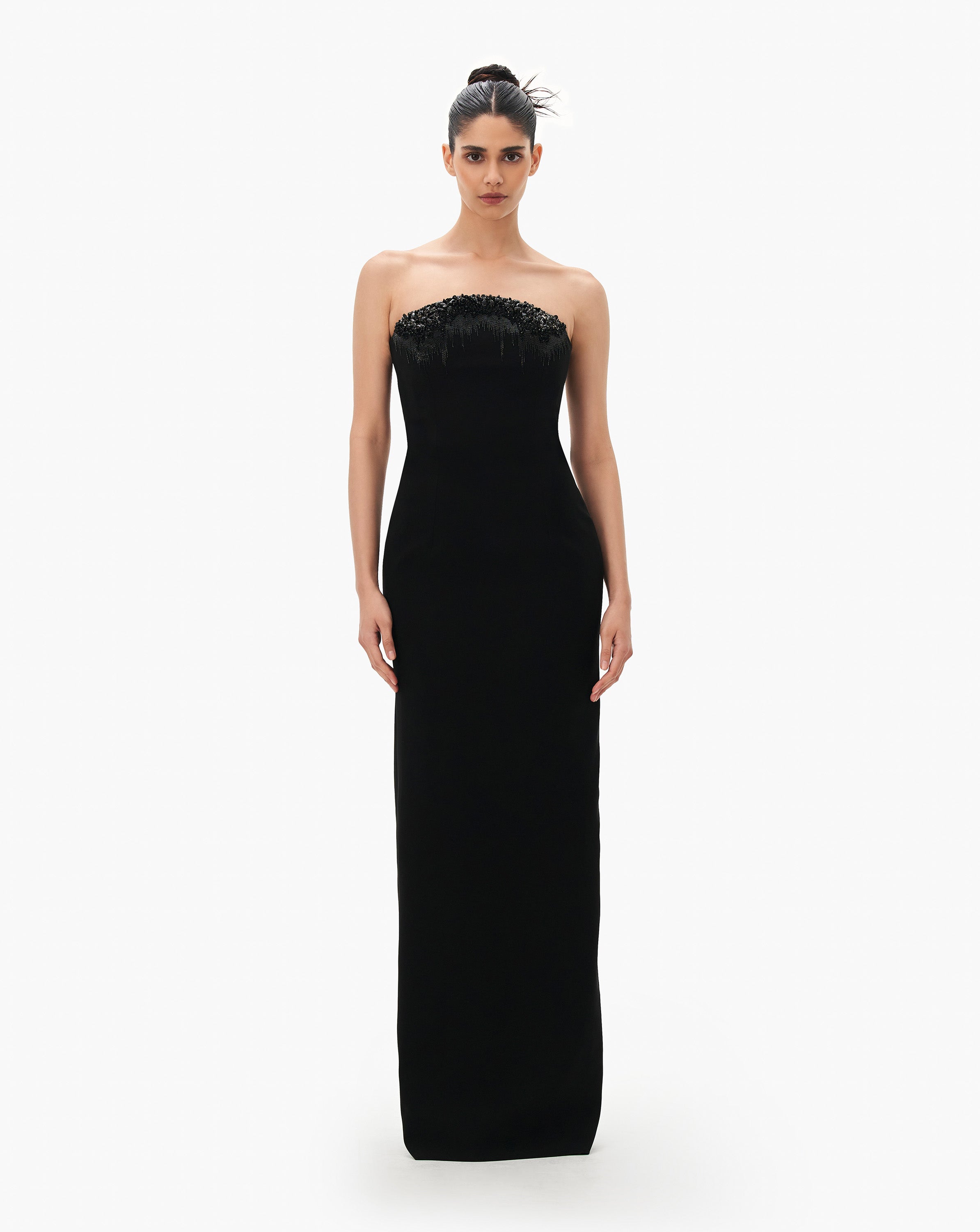 The Crystal Column Gown